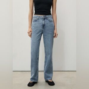 Mango “Matilda” Straight Jeans - Light Blue Denim - Size 4 - New With Tags!